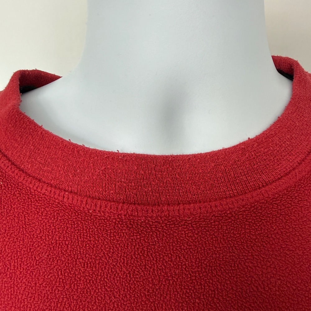 LL Bean Mens XXL Red Fleece Pullover Crew Neck Zip Chest Pocket OHJX9 - Picture 3 of 9